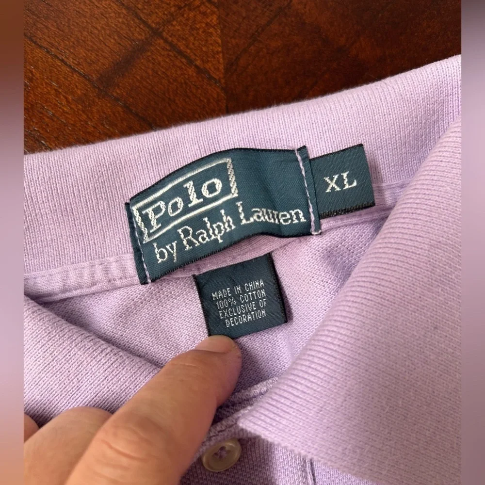 Ralph Lauren Men's Lavender Polo Shirt